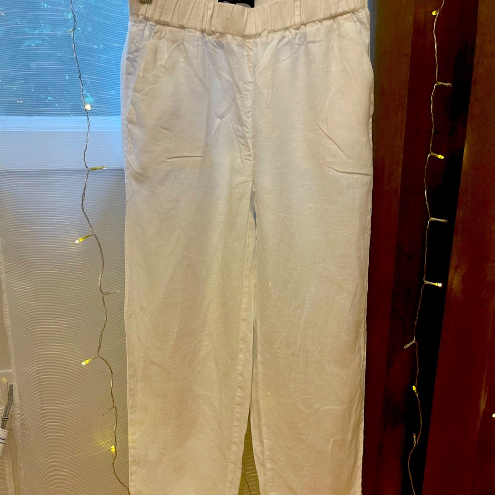 Linen white pants